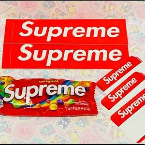 New✨Supreme Skittles, Stickers & Name Tag Bundle